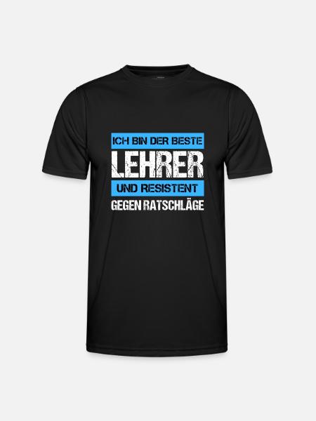 Professeur résistant - T-shirt sport Homme - noir
