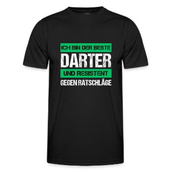 Dard résistant - T-shirt sport Homme - noir - Devant - AI Model Male 178 dark (178cm)