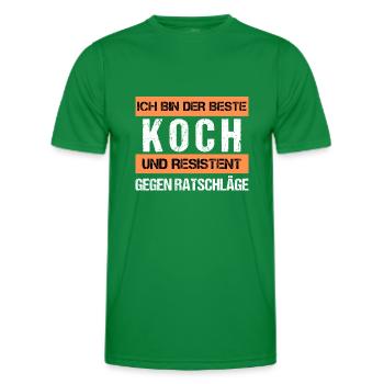 Cuisson résistante - T-shirt sport Homme - vert - Devant - AI Model Male 178 dark (178cm)