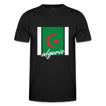 Algeria - Men's Functional T-Shirt - black - Front - AI Model Male 178 dark (178cm)