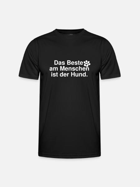 Dog saying - Men's Functional T-Shirt - black