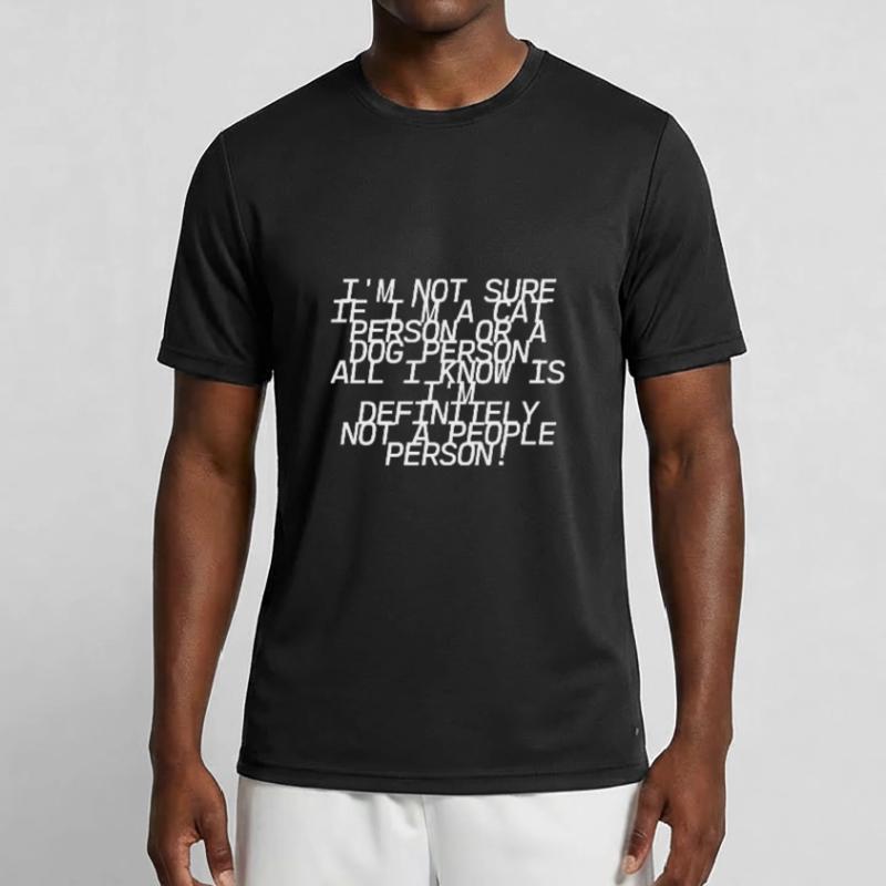 Ich bin mir nicht sicher, ob ich ein Katzenmensch oder ein Hundemensch bin Männer Funktions-T-Shirt