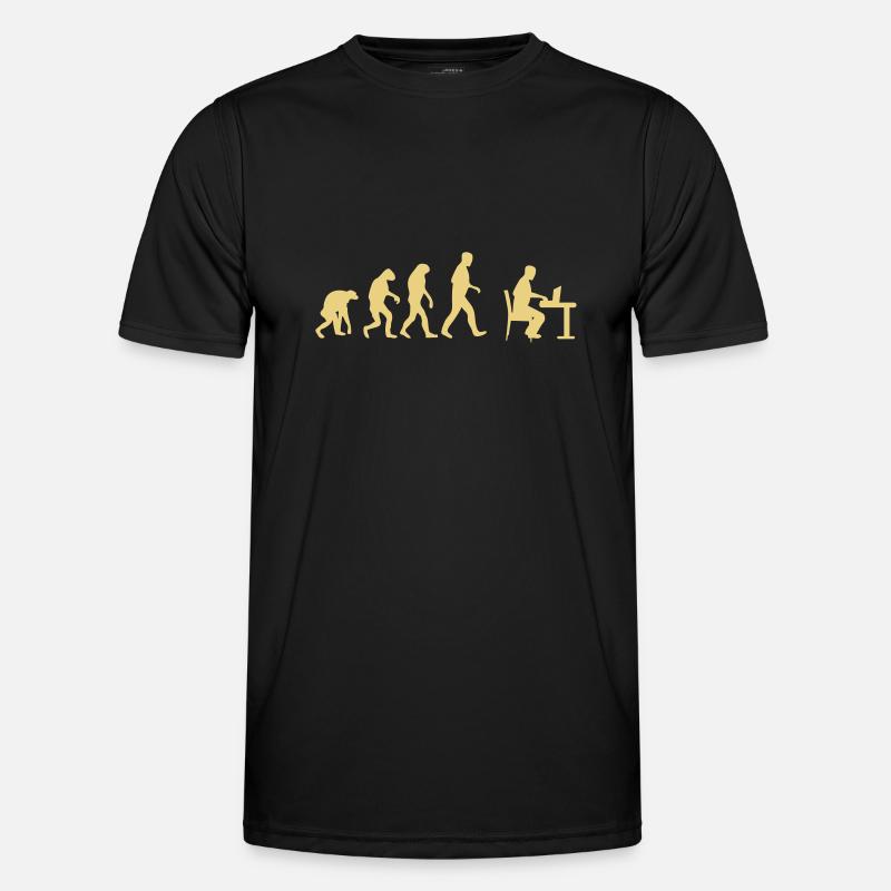 laptop evolution - Men's Functional T-Shirt - black