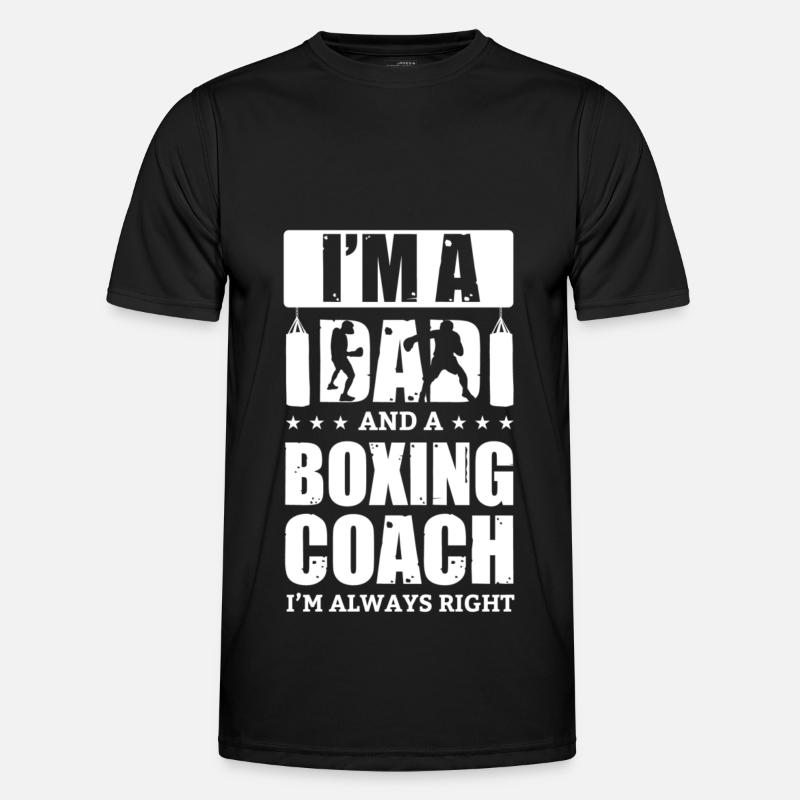 Boxen Boxer Boxerin Boxkampf Boxtraining - Männer Funktions-T-Shirt - Schwarz
