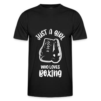 Boxen Boxer Boxerin Boxkampf Boxtraining - Männer Funktions-T-Shirt - Schwarz - Vorne - AI Model Male 178 dark (178cm)