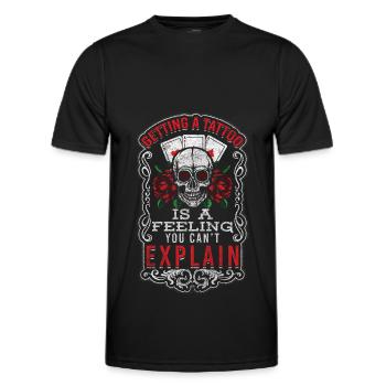 Tätowierer Körperkunst Piercing - Männer Funktions-T-Shirt - Schwarz - Vorne - AI Model Male 178 dark (178cm)