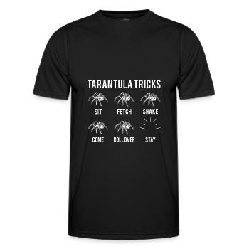 Pet Tarantula Arthropod Arachnid Spider Geschenk - Männer Funktions-T-Shirt - Schwarz - Vorne - AI Model Male 178 dark (178cm)