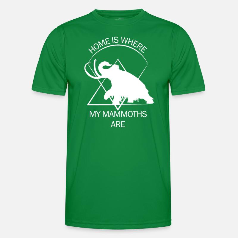 Lustiges Mammut Steinzeit Eiszeit Design Urzeit Männer Funktions-T-Shirt