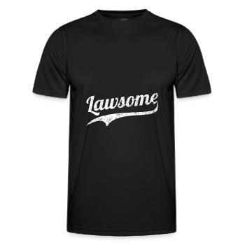 Lawsome Lawyer Advocate Gift Idea - Men's Functional T-Shirt - black - Front - AI Model Male 178 dark (178cm)