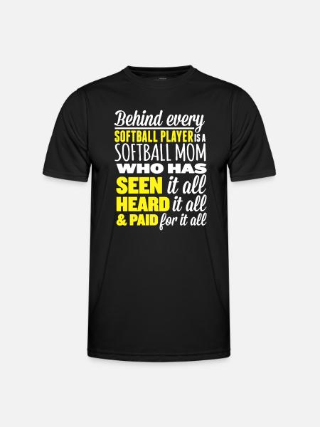 Softball Mom - Men's Functional T-Shirt - black