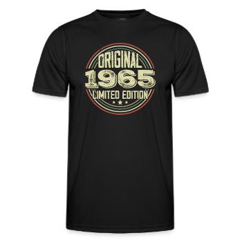 1965 Birthday Parties, ein legendärer Jahrgang - Männer Funktions-T-Shirt - Schwarz - Vorne - AI Model Male 178 dark (178cm)