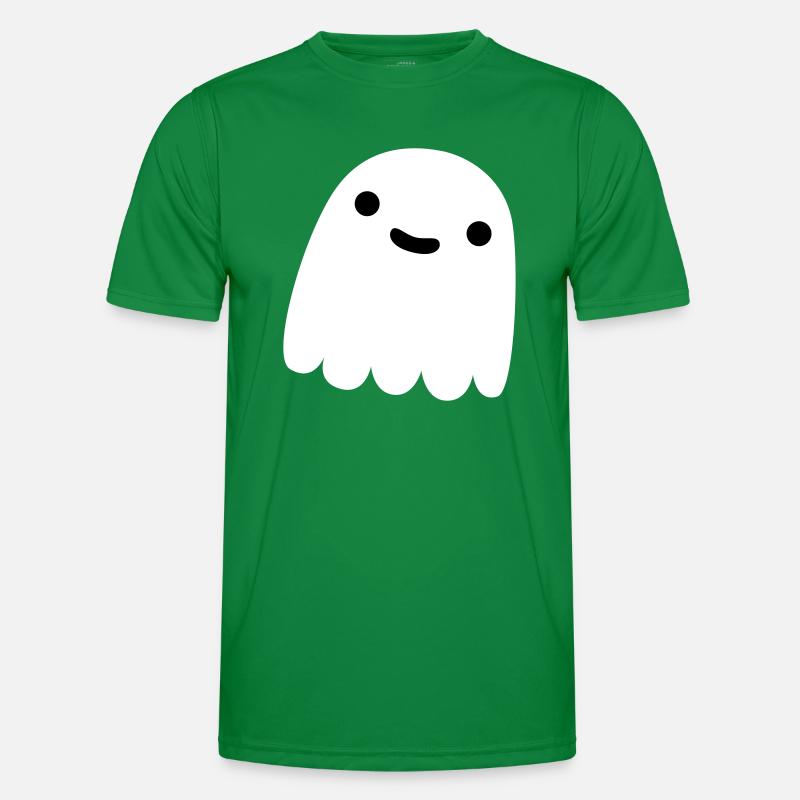 fantôme en blanc souriant T-shirt sport Homme
