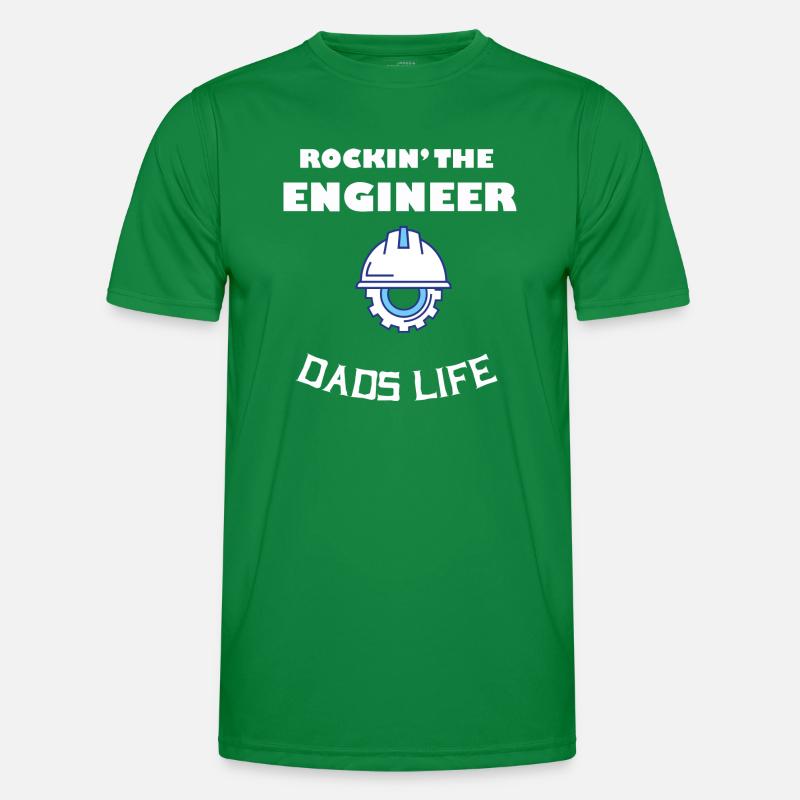 Rockin' the Engineer Dads Life Programmers Math Ge Männer Funktions-T-Shirt