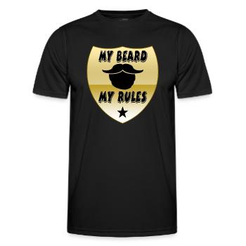 Bart - Männer Funktions-T-Shirt - Schwarz - Vorne - AI Model Male 178 dark (178cm)