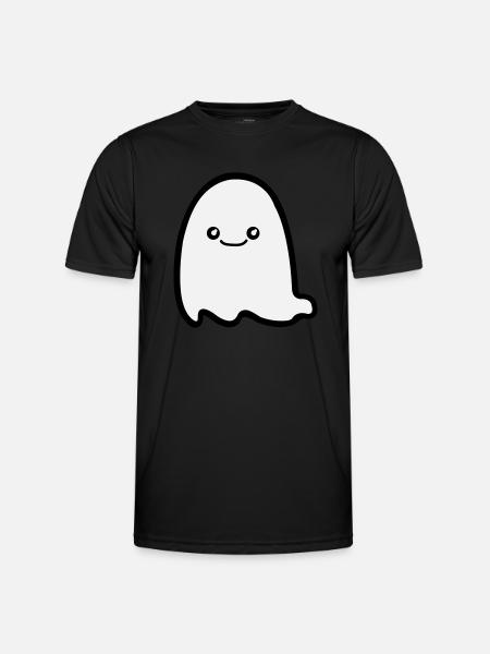 ghost comic - Männer Funktions-T-Shirt - Schwarz