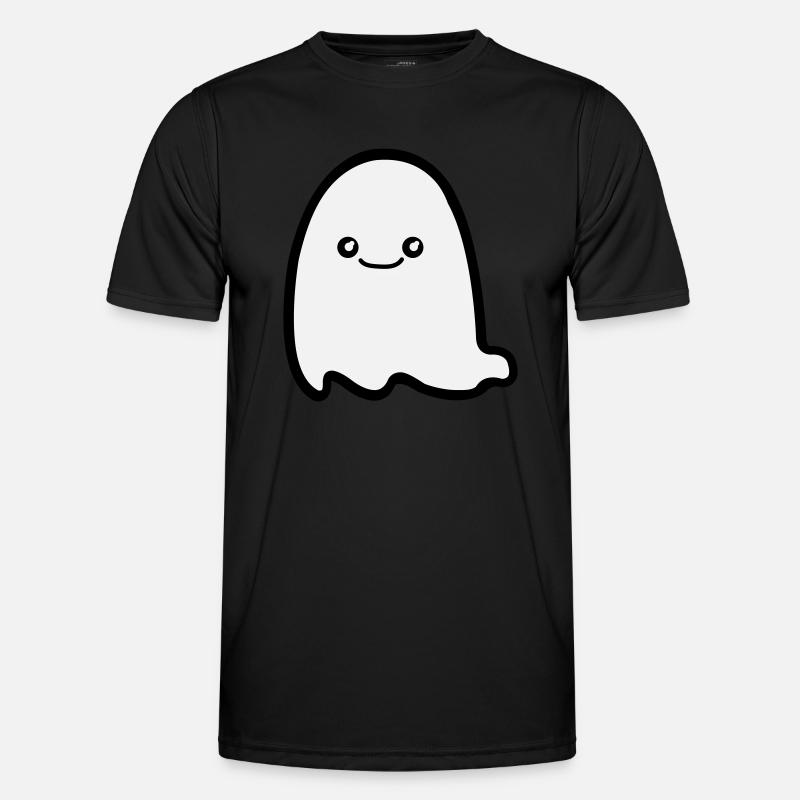 ghost comic - Männer Funktions-T-Shirt - Schwarz