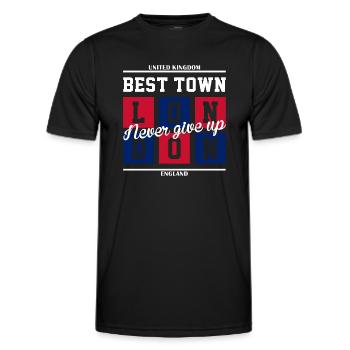 Best Town - Männer Funktions-T-Shirt - Schwarz - Vorne - AI Model Male 178 dark (178cm)