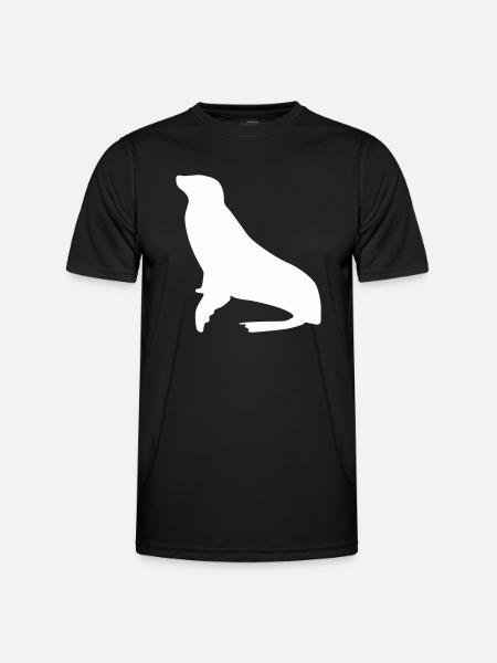robbe 1 - Männer Funktions-T-Shirt - Schwarz