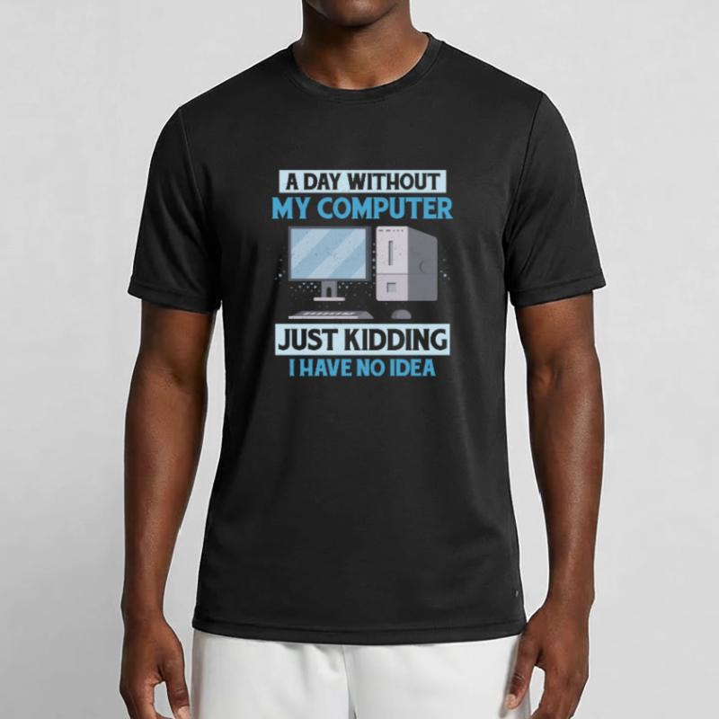 Never Worked In Tech Support Tech Support Computer Männer Funktions-T-Shirt