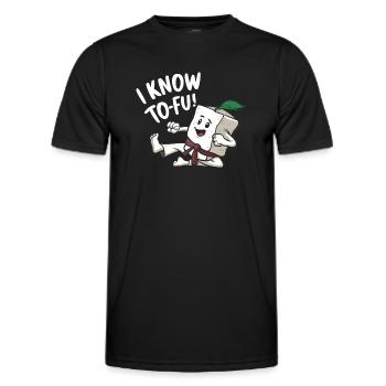 Tofu Lustiges - Männer Funktions-T-Shirt - Schwarz - Vorne - AI Model Male 178 dark (178cm)