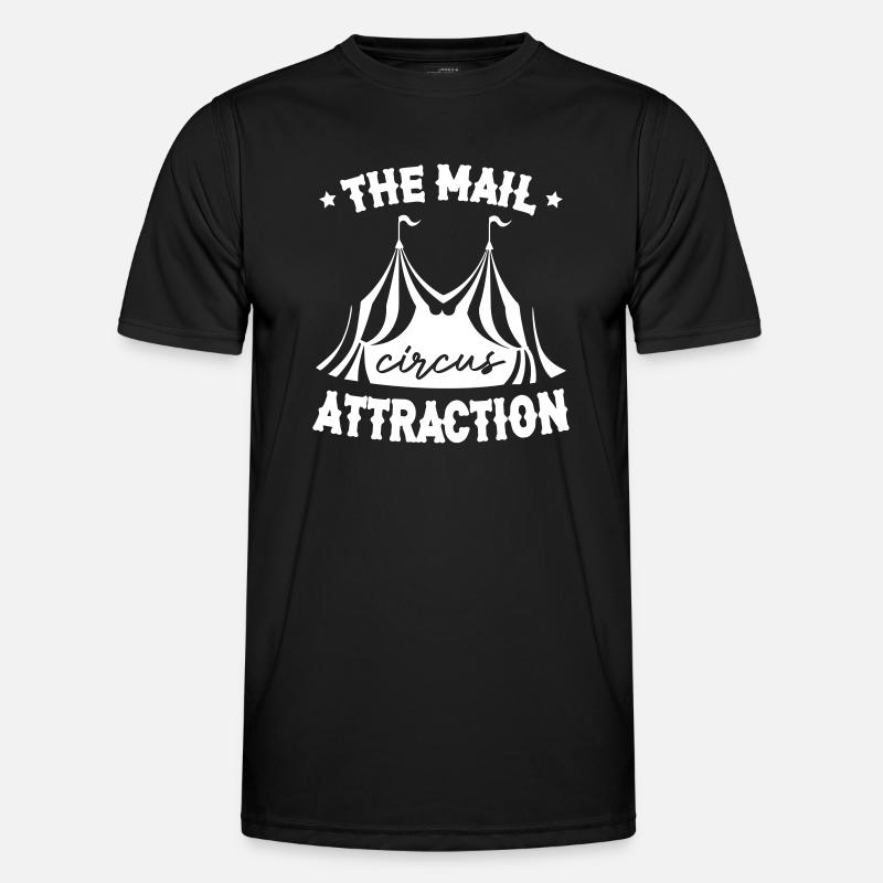 The Main Attraction Circus - Männer Funktions-T-Shirt - Schwarz