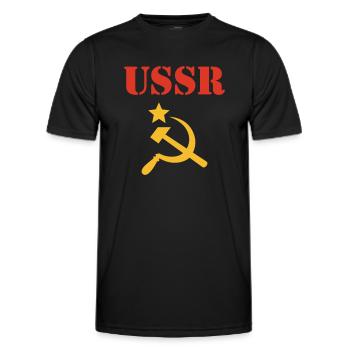 l'urss - T-shirt sport Homme - noir - Devant - AI Model Male 178 dark (178cm)