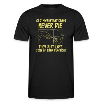 Fibonacci Geometry Math Golden Ratio - Men's Functional T-Shirt - black - Front - AI Model Male 178 dark (178cm)