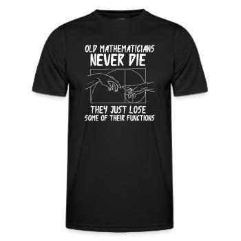 Fibonacci Geometry Math Golden Ratio - Men's Functional T-Shirt - black - Front - AI Model Male 178 dark (178cm)