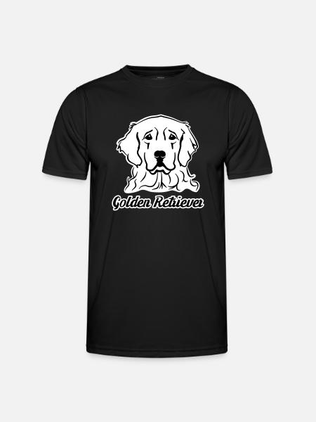 Golden Retriever - T-shirt sport Homme - noir