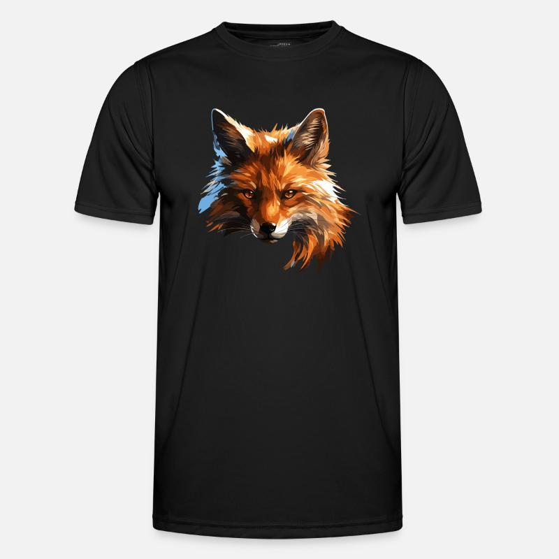 Polygon Fox - Men's Functional T-Shirt - black