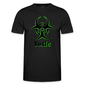 Toxic - Men's Functional T-Shirt - black - Front - AI Model Male 178 dark (178cm)