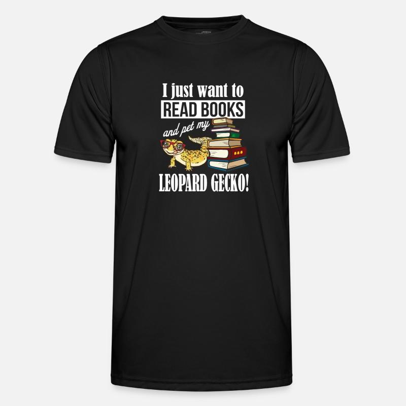 Leopard Gecko - Men's Functional T-Shirt - black