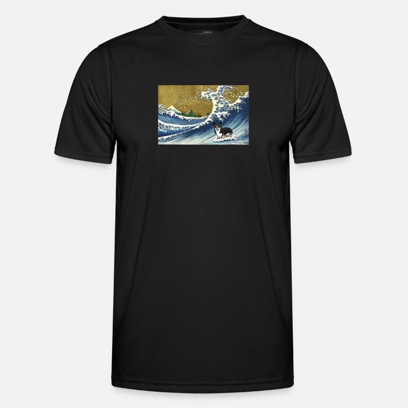 Corgi - Men's Functional T-Shirt - black