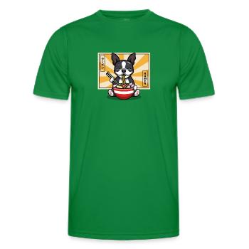 Boston Terrier - T-shirt sport Homme - vert - Devant - AI Model Male 178 dark (178cm)
