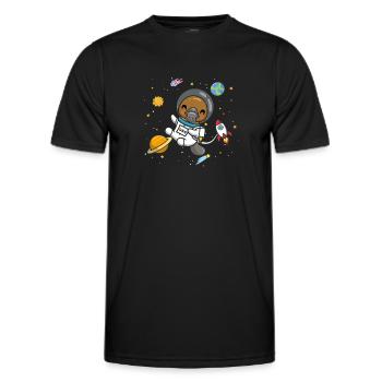 Ornithorynque - T-shirt sport Homme - noir - Devant - AI Model Male 178 dark (178cm)