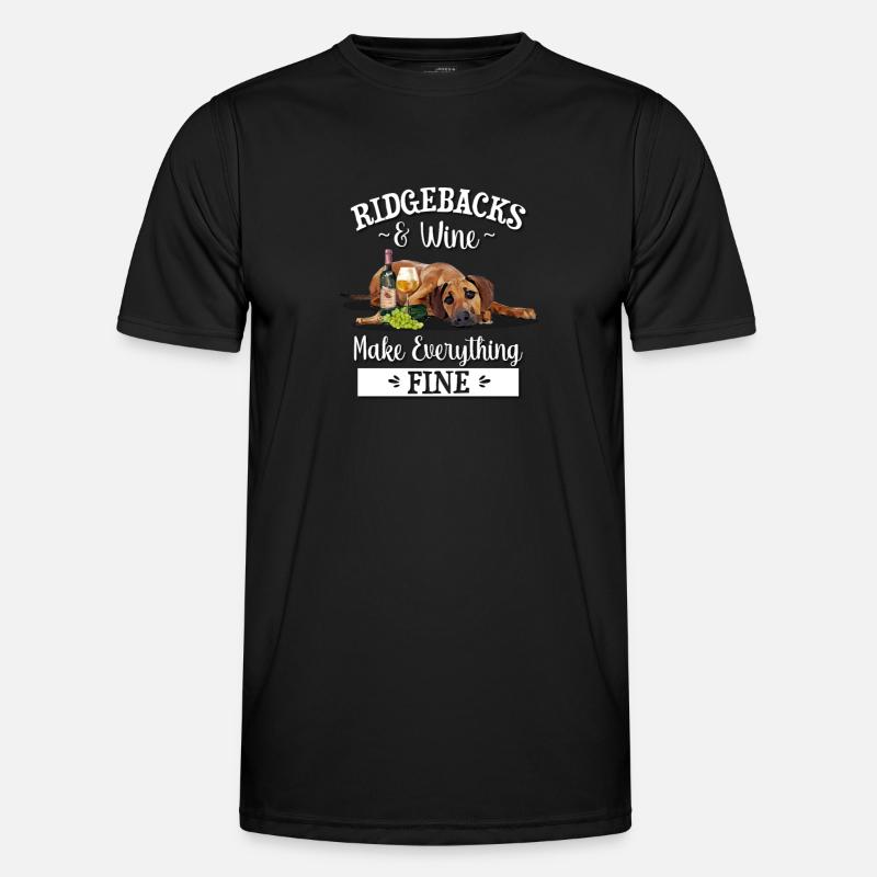 Rhodesian Ridgeback - Men's Functional T-Shirt - black