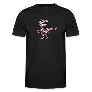 T Rex - T-shirt sport Homme - noir - Devant - AI Model Male 178 dark (178cm)