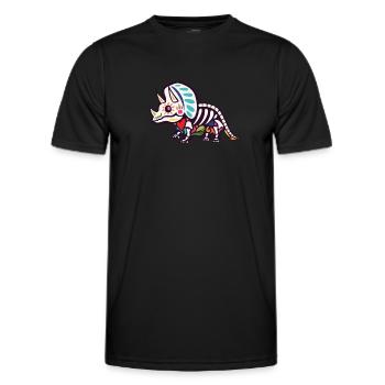 Tricératops - T-shirt sport Homme - noir - Devant - AI Model Male 178 dark (178cm)