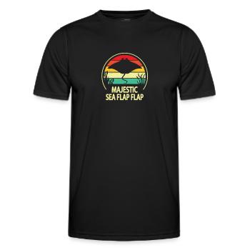 Manta Ray - Men's Functional T-Shirt - black - Front - AI Model Male 178 dark (178cm)