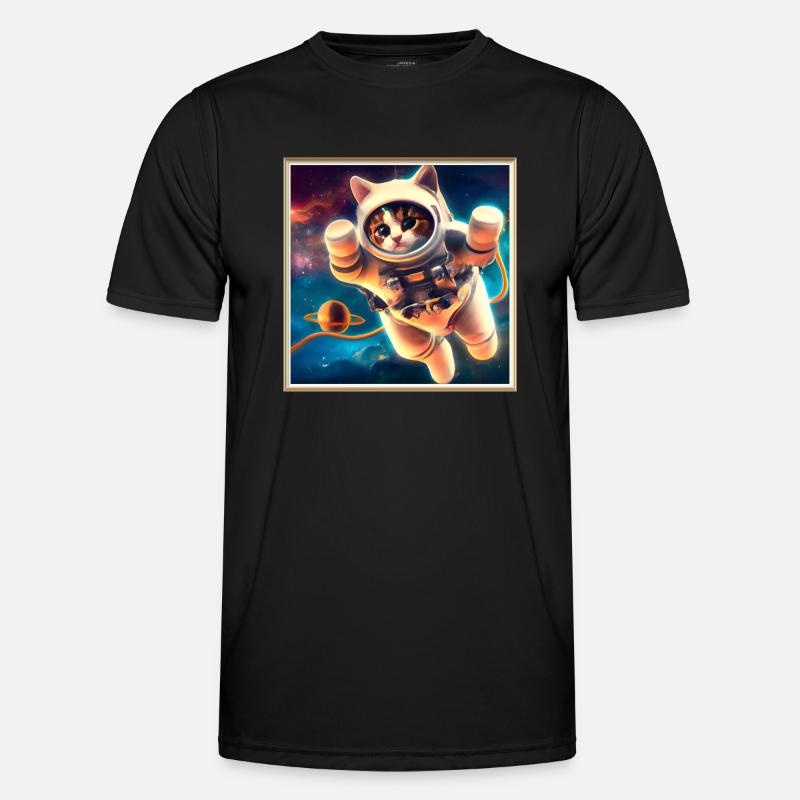 Space Kitty Men's Functional T-Shirt