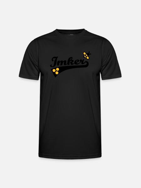 Imker - Männer Funktions-T-Shirt - Schwarz