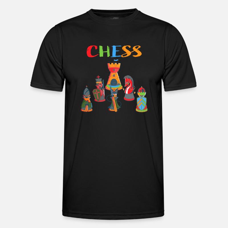 Schach Männer Funktions-T-Shirt