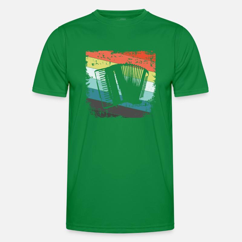 Akkordeon Harmonika Männer Funktions-T-Shirt