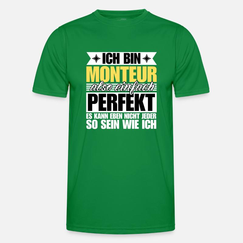 Perfekter Monteur Männer Funktions-T-Shirt