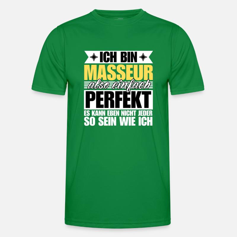 Perfekter Masseur Männer Funktions-T-Shirt