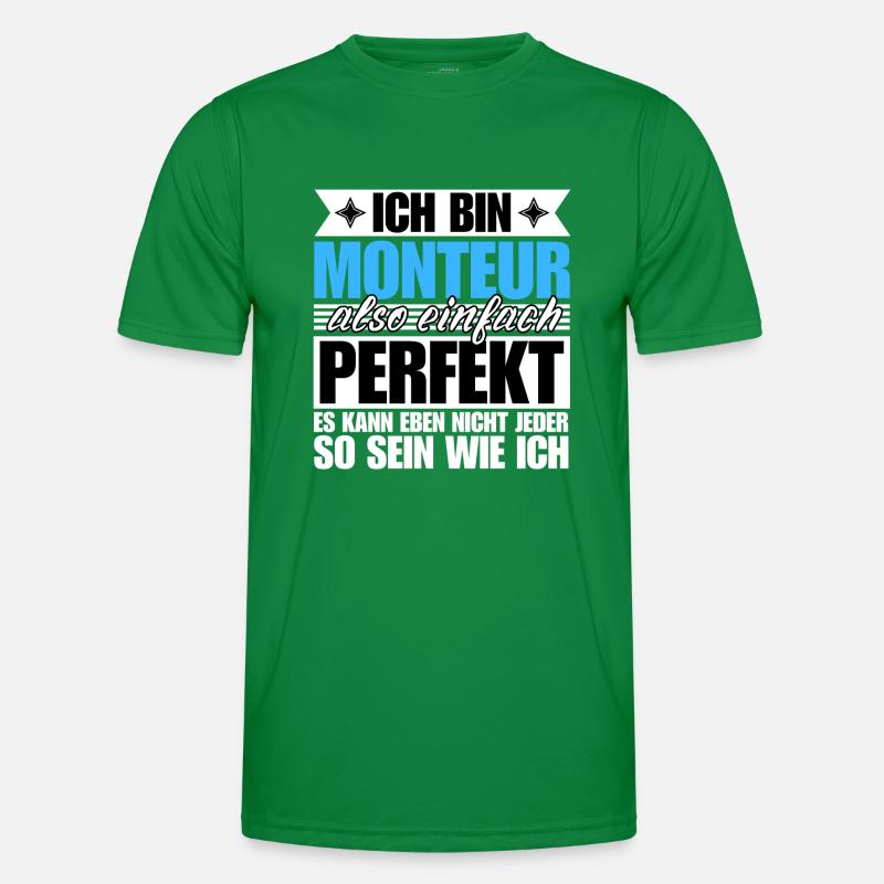 Perfekter Monteur Männer Funktions-T-Shirt