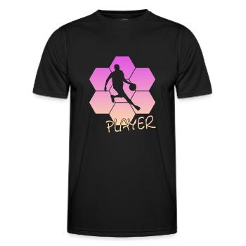 Basketball - Männer Funktions-T-Shirt - Schwarz - Vorne - AI Model Male 178 dark (178cm)