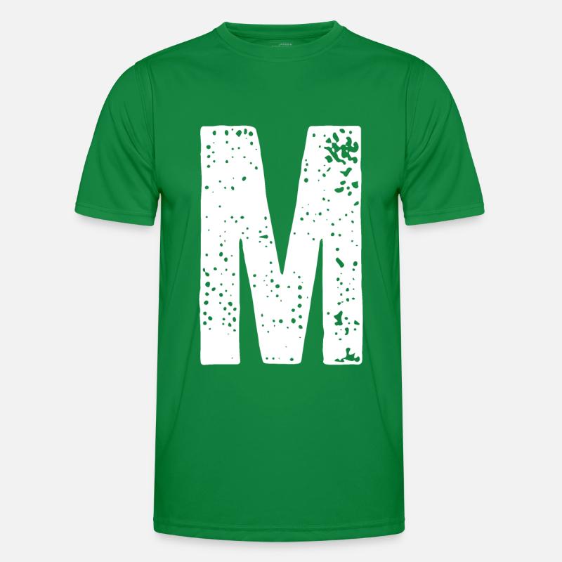 M-Buchstabe Männer Funktions-T-Shirt