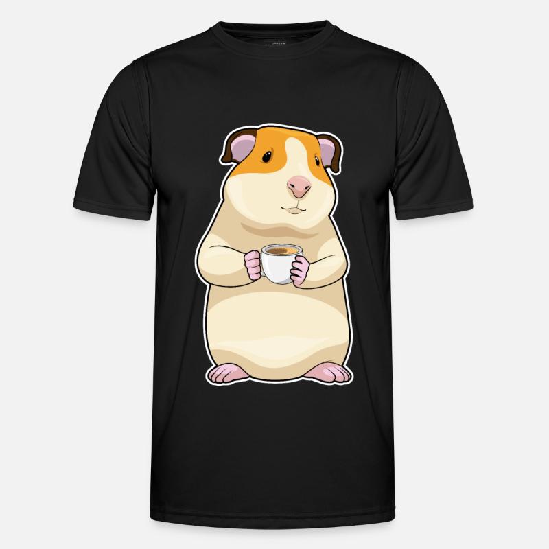 Guinea pig coffee - Men's Functional T-Shirt - black