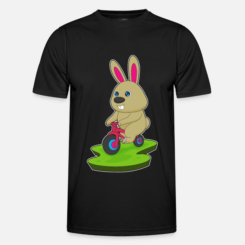 Rabbit Bicycle - Men's Functional T-Shirt - black